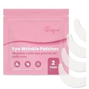 Risque Reusable Eye Wrinkle Gel Pads Patches Tighten Eye Bag Treatment Skincare.